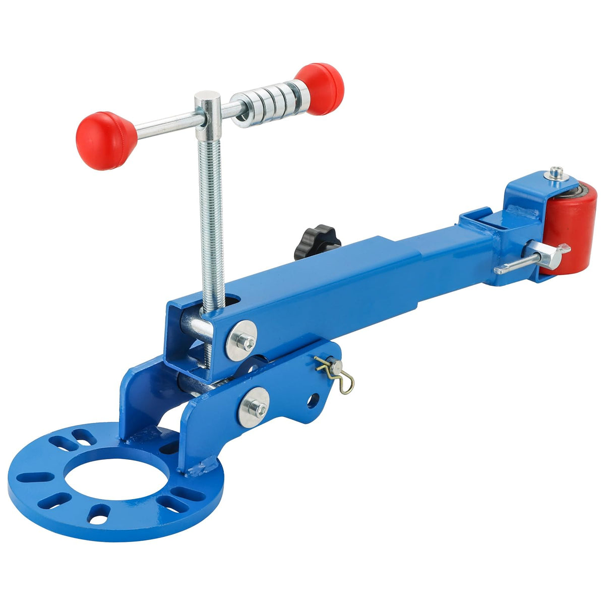 weyleity front view of fender roller showing sturdy steel frame and controls for durable results