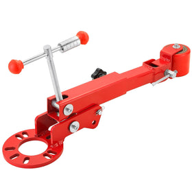 weyleity front view of red fender roller showing full tool and benefits of durability