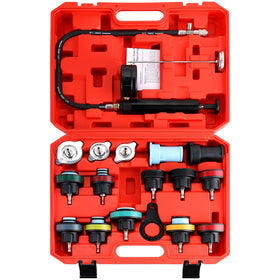 weyleity front view of complete 18pcs kit showing organized tools and pump for reliable diagnostics