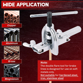 weyleity performing a double flare on brake line shows consistent leak-resistant seal