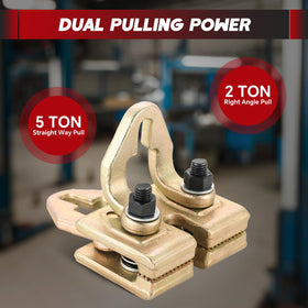 weyleity clamp beside ruler showing compact size and easy positioning benefit