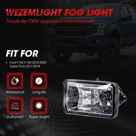 WEZEMLIGHT installed on F150 bumper demonstrating factory appearance benefit