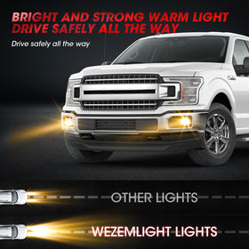 WEZEMLIGHT night beam pattern demonstrating focused visibility benefit