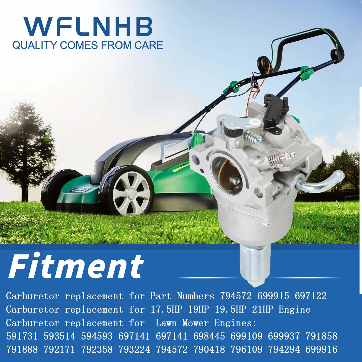 WFLNHB carburetor next to ruler showing size for fit verification