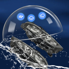 WFLNHB clear lens and polished housing side view restores aesthetic benefit