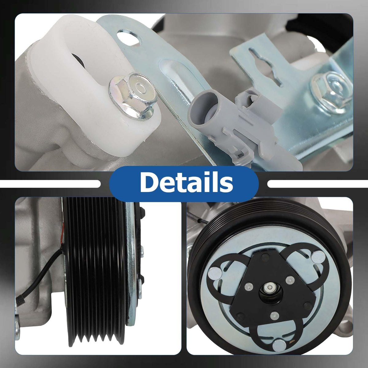 WFLNHB compressor label and serial view ensuring correct part cross-reference