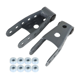WFLNHB front view of shackles showing fitment and solid-steel build for reliable lowering