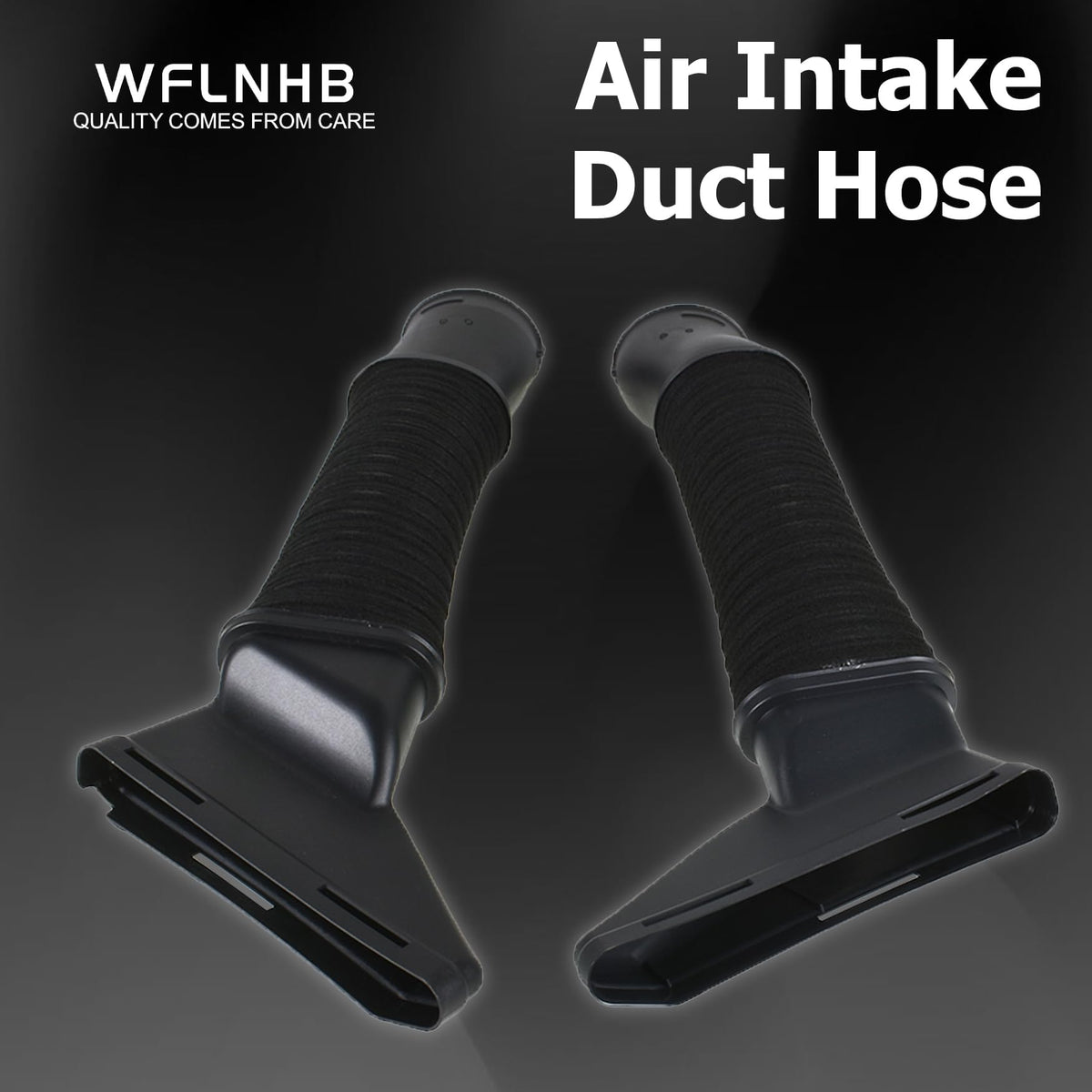 WFLNHB close-up of right hose inlet and outlet for secure airflow