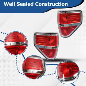 WFLNHB tail lights installed on F-150 demonstrating factory-fit appearance and improved look