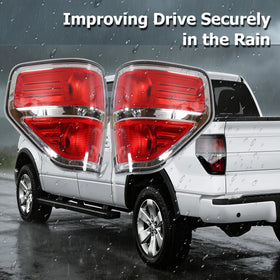 WFLNHB illuminated tail lights at night showing enhanced visibility to following drivers