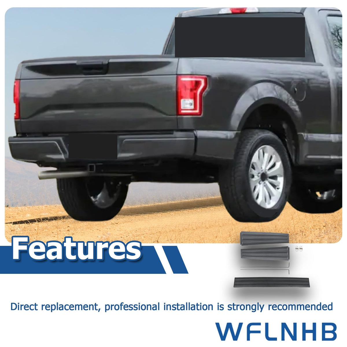 WFLNHB side profile of molding showing durable edge protection