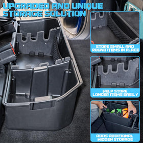 WHALEMOTOR close-up of foam divider protecting long items benefit