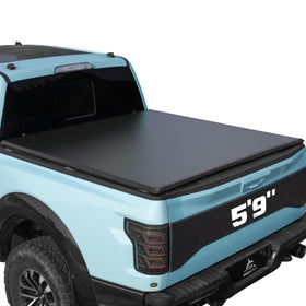 WHALEMOTOR front view of packaged tonneau cover showing fit and compact shipping convenience