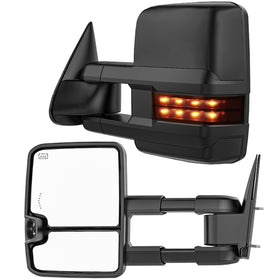 WHALEMOTOR front view mounted mirror showing fit and smoked finish for improved visibility
