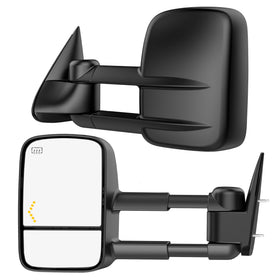 WHALEMOTOR front view mounted mirror showing vehicle fit and improved visibility