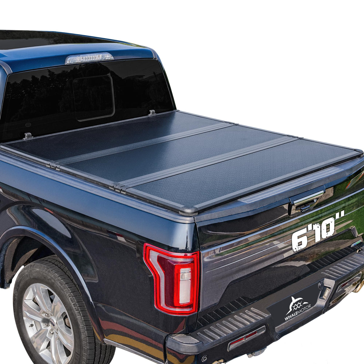 WHALEMOTOR front view on Chevy Silverado showing secure fit and sleek profile