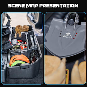 WHALEMOTOR removable tool tray pulled out for quick-access convenience benefit