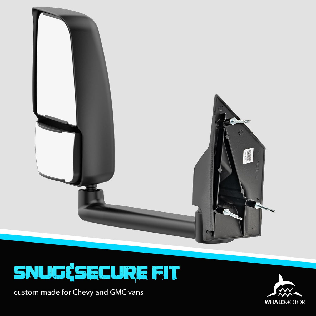 WHALEMOTOR side profile folded position demonstrating space-saving protection