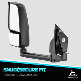 WHALEMOTOR side profile folded position demonstrating space-saving protection