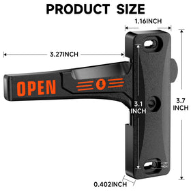 whciaxd latch installed on camper screen door providing secure closure