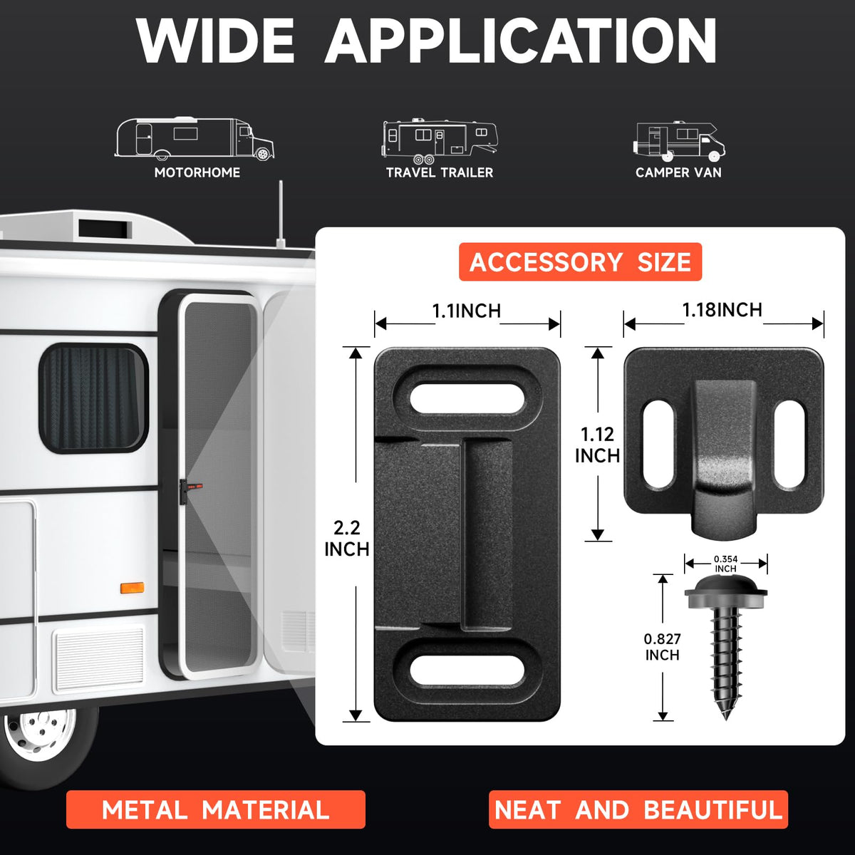 whciaxd installed on camper screen door improving security and airflow