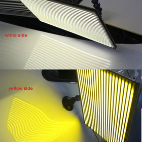 WHDZ in use at night illuminating dent reflections for roadside or low-light work
