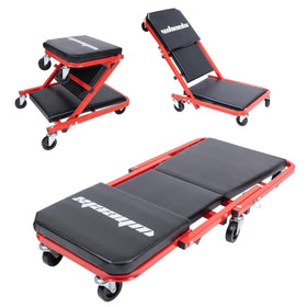 WheelX front view red frame showing stable construction and easy access