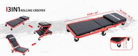 WheelX seat mode at bench height for comfortable seated work