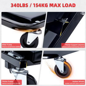 WheelX six TPR casters detail for smooth rolling and stability