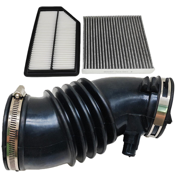 WHEELZEN intake hose front view showing exact fit and profile benefits