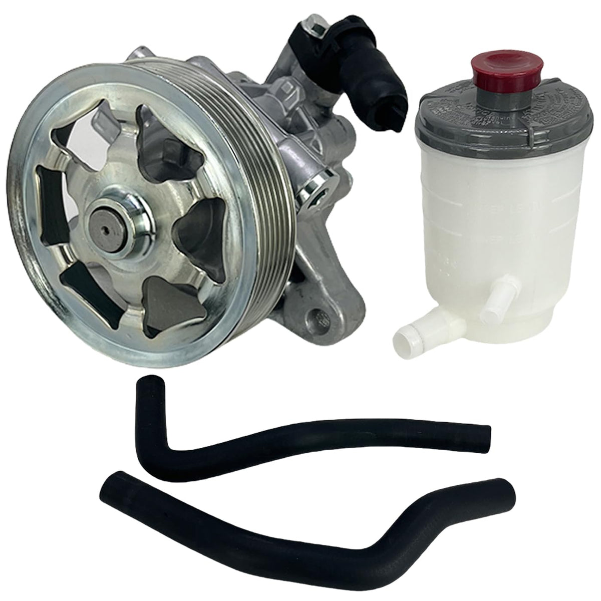 WHEELZEN power steering pump front view showing compact design and reliable fit