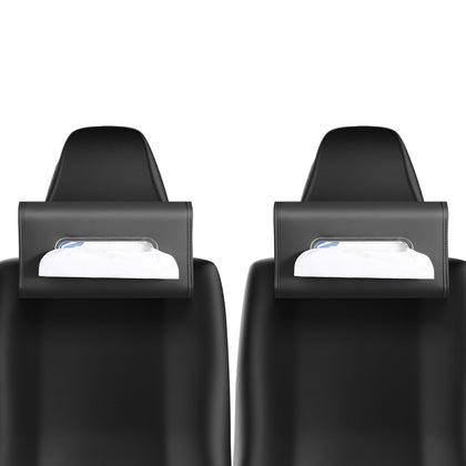 WHHMK front view of black tissue holder showing clean profile and fit