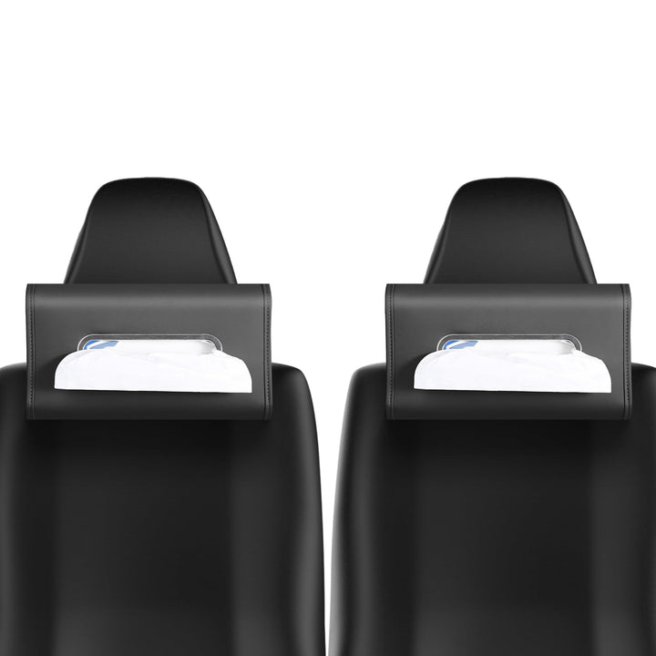 WHHMK front view of black tissue holder showing clean profile and fit