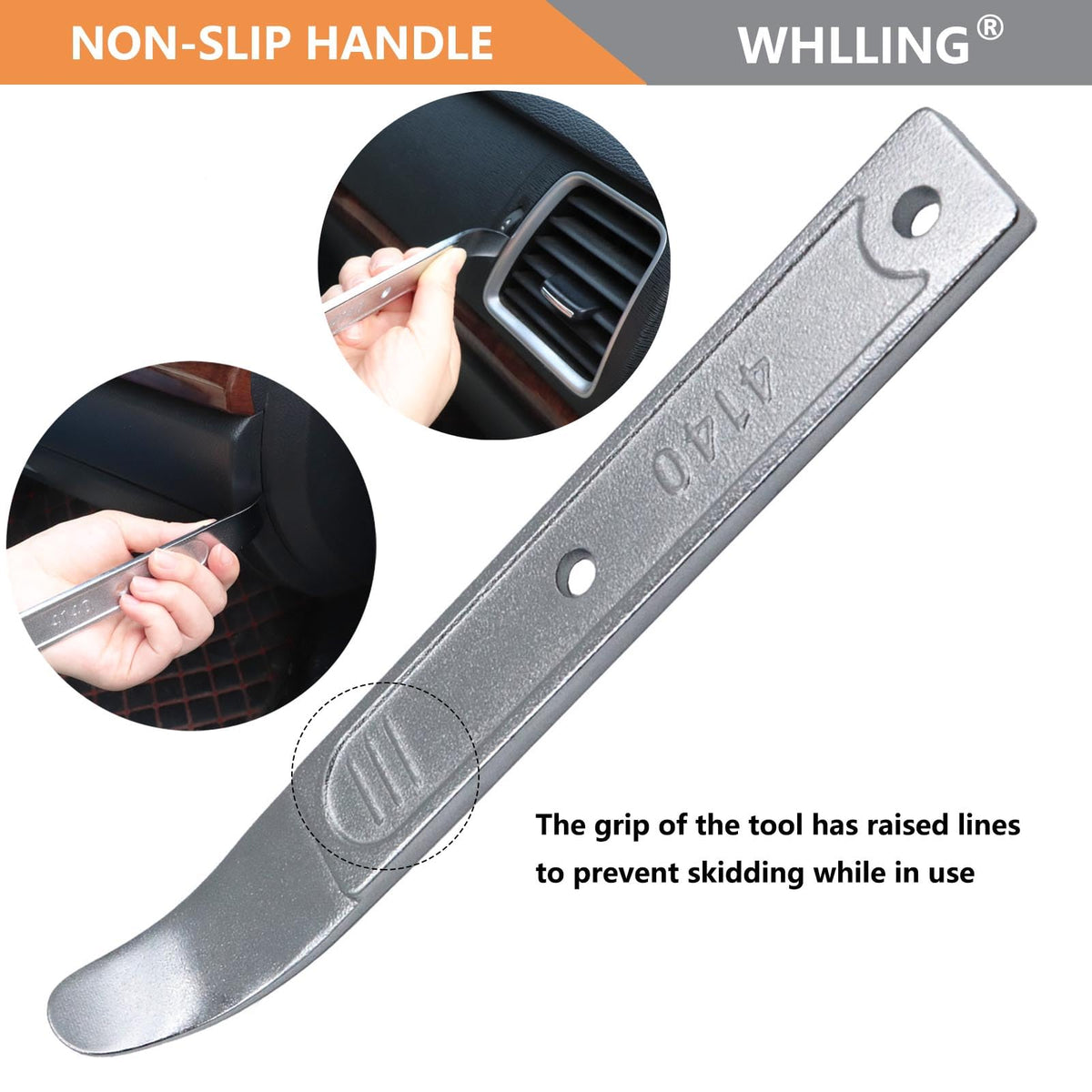 WHLLING close-up of chrome finish highlighting corrosion resistance and smooth grip