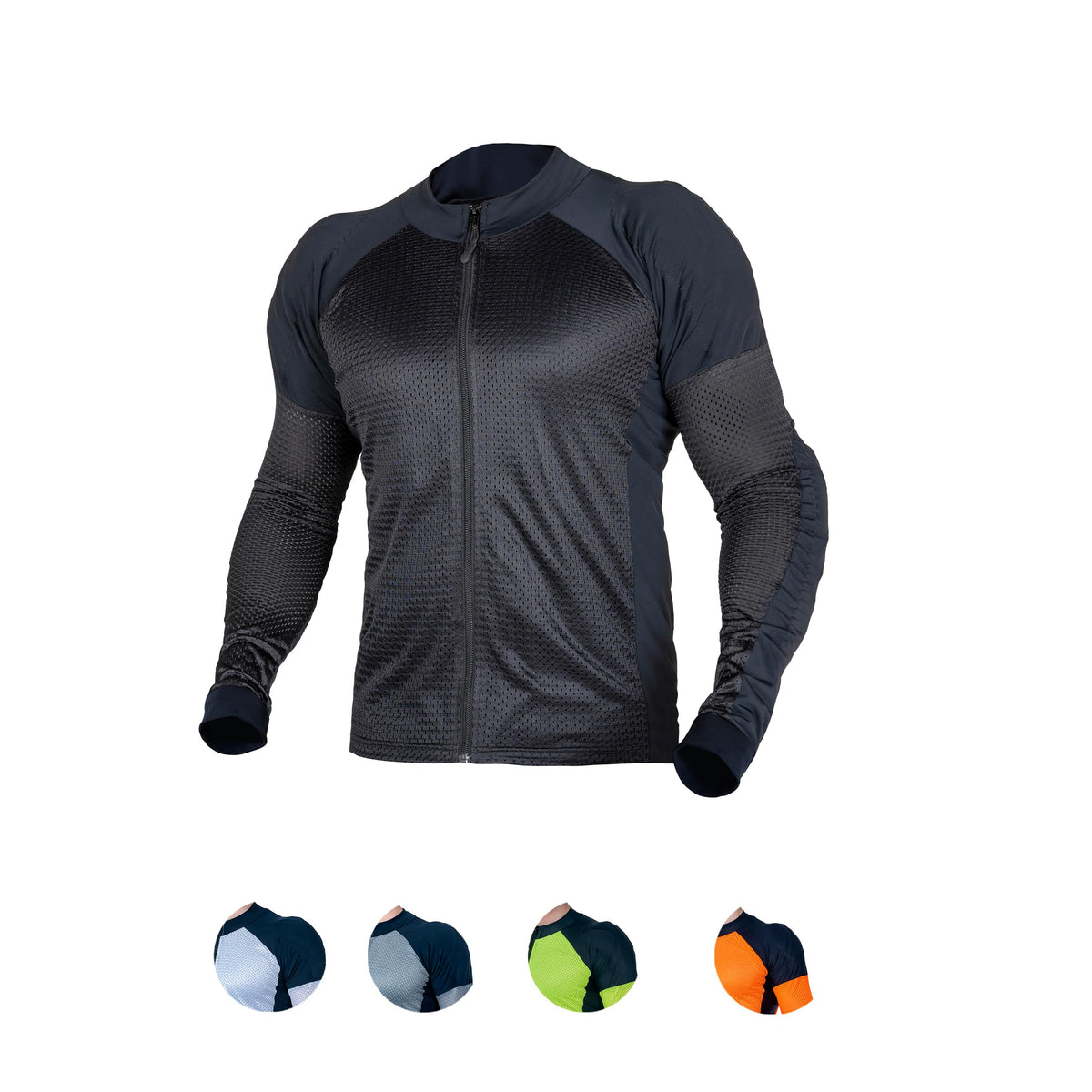 WICKED STOCK front view mesh shirt showing breathable panels and sporty fit