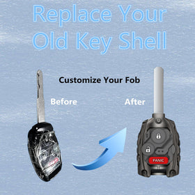 WiCuaSix key blade seated in shell illustrating correct fit and no cutting needed