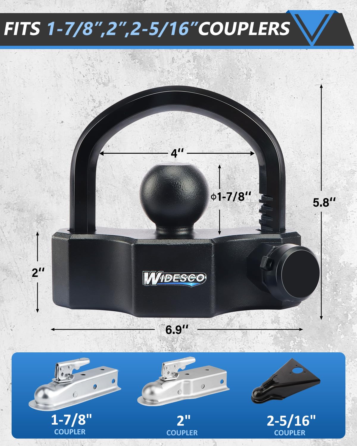 Widesco close-up of tubular lock core highlighting anti-theft pins
