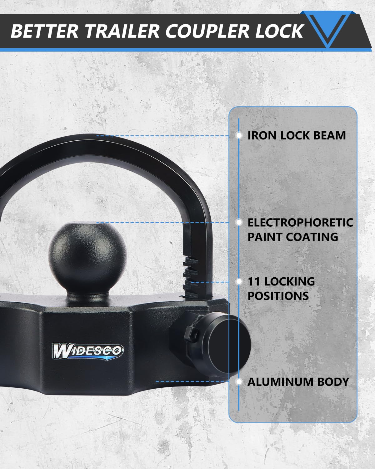 Widesco weatherproof rubber cap protecting lock from moisture and debris