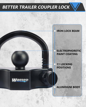 Widesco weatherproof rubber cap protecting lock from moisture and debris