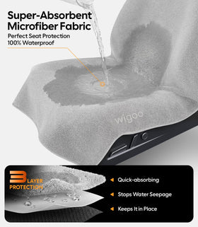 Wigoo rear anti-slip granules backing demonstrating secure hold