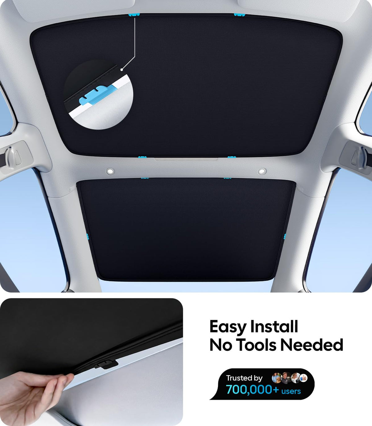 Wigoo package contents with 10 clips and manual showing complete installation kit