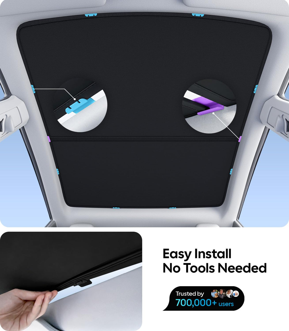 Wigoo dual-layer fabric texture close-up for heat reflection