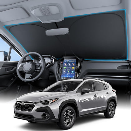 Wigoo front packaging showing Crosstrek fit and easy install benefit