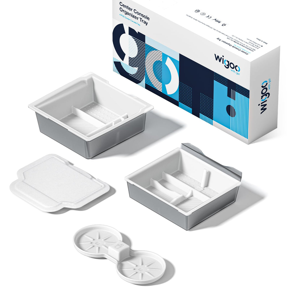 Wigoo front packaging in white showing neat console components and clean finish