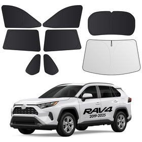 Wigoo front windshield sunshade installed showing full windshield coverage and cooling