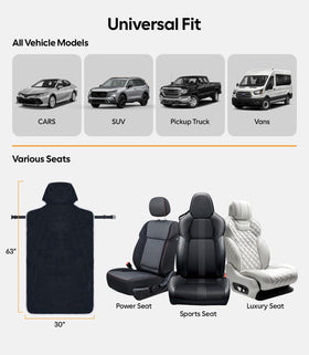 Wigoo covering headrest and backrest guards seats from sweat
