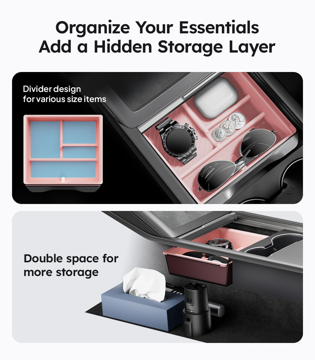 Wigoo hidden magnetic box open storing valuables for discreet security benefit