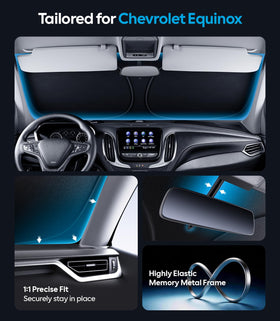 Wigoo installed in Equinox windshield demonstrating full coverage