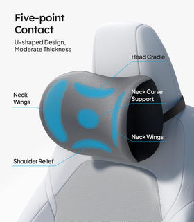 Wigoo in-car lifestyle image on front seat providing ergonomic comfort while driving
