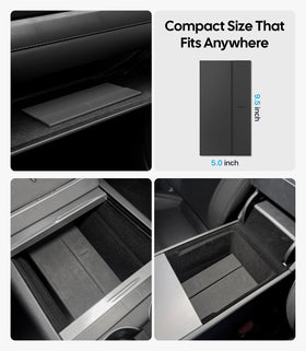 Wigoo on car dashboard in lifestyle setting showing tidy interior and convenience benefit